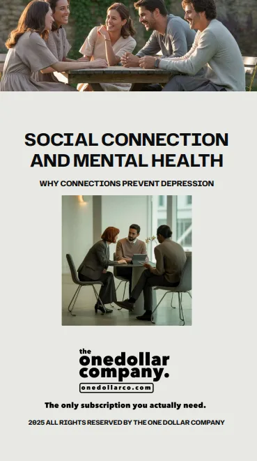 Social Connection And Mental Health