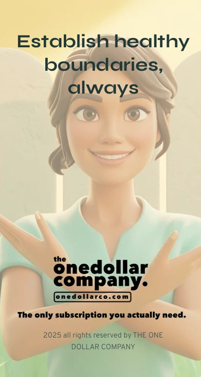 Establish healthy boundarie always