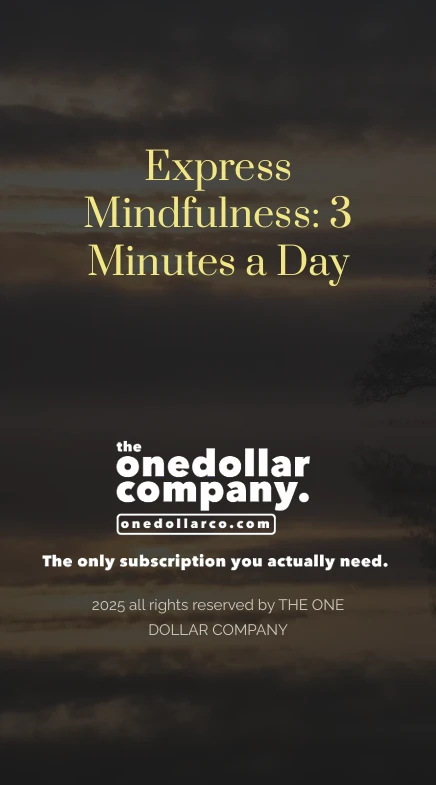 Express Mindfulness 3 Minutes a Day