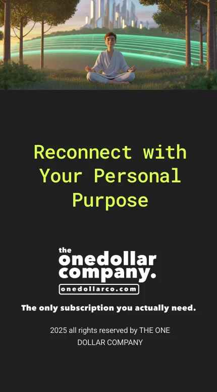 Reconnect with Your Personal Purpose