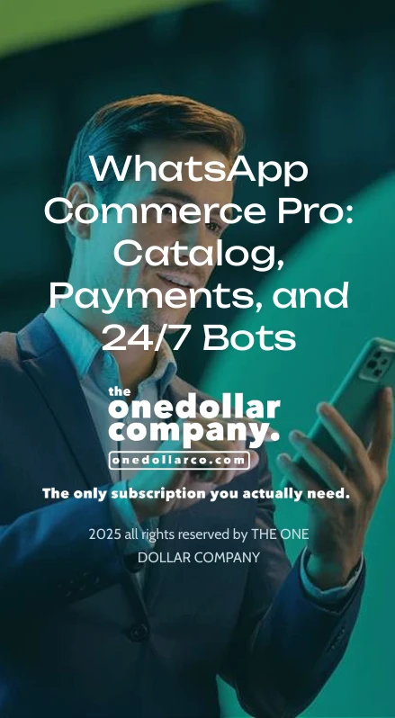 WhatsApp Commerce Pro Catalog Payments and 247 Bots