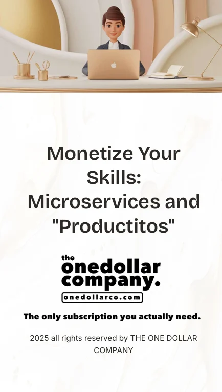 Monetize Your Skills Microservices and Productitos