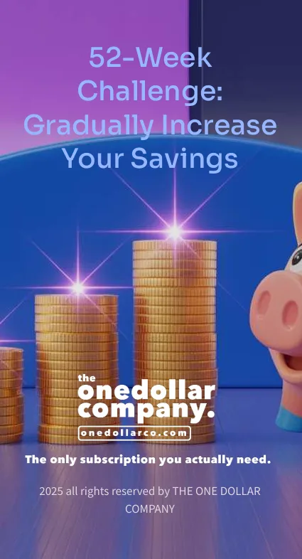 52 Week Challenge Gradually Increase Your Savings