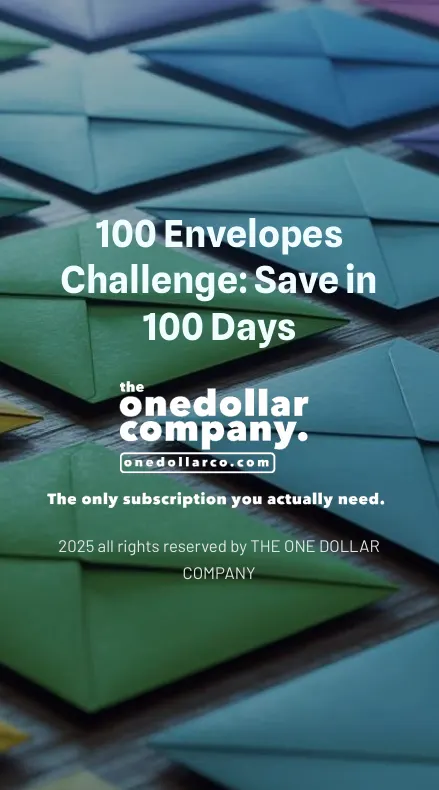 100 Envelopes Challenge Save in 100 Days