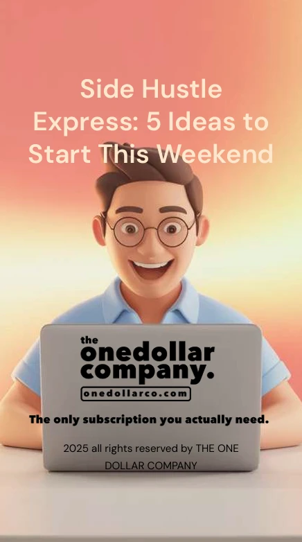 Side Hustle Express 5 Ideas to Start This Weekend
