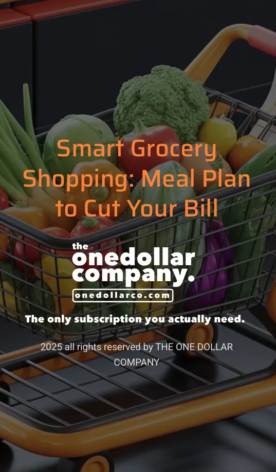 Smart Grocery Shopping Meal Plan to Cut Your Bill