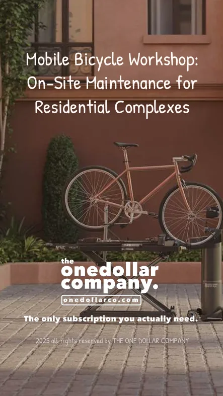 Mobile Bicycle Workshop On Site Maintenance for Residential Complexes