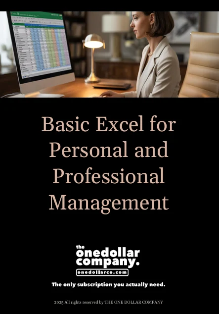 Basic Excel for Personal and Professional Management