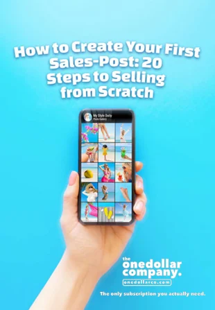 How  to Create Your First Sales Post 20 Steps to Selling from Scratch
