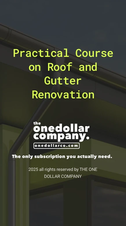 Practical Course on Roof and Gutter Renovation