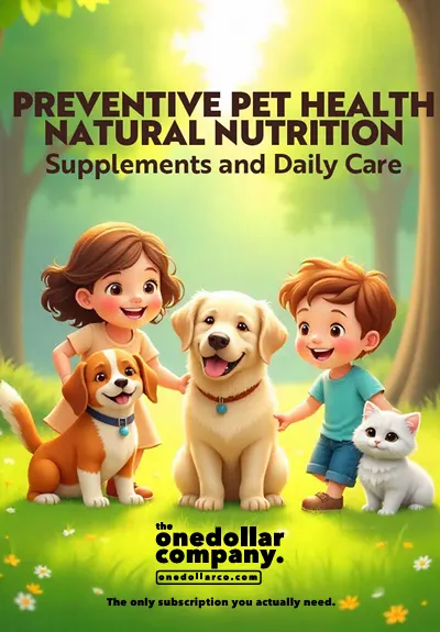 Preventive Pet Health Natural Nutrition Supplements and Daily Care