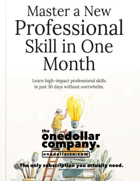 Master a New Professional Skill in One Month