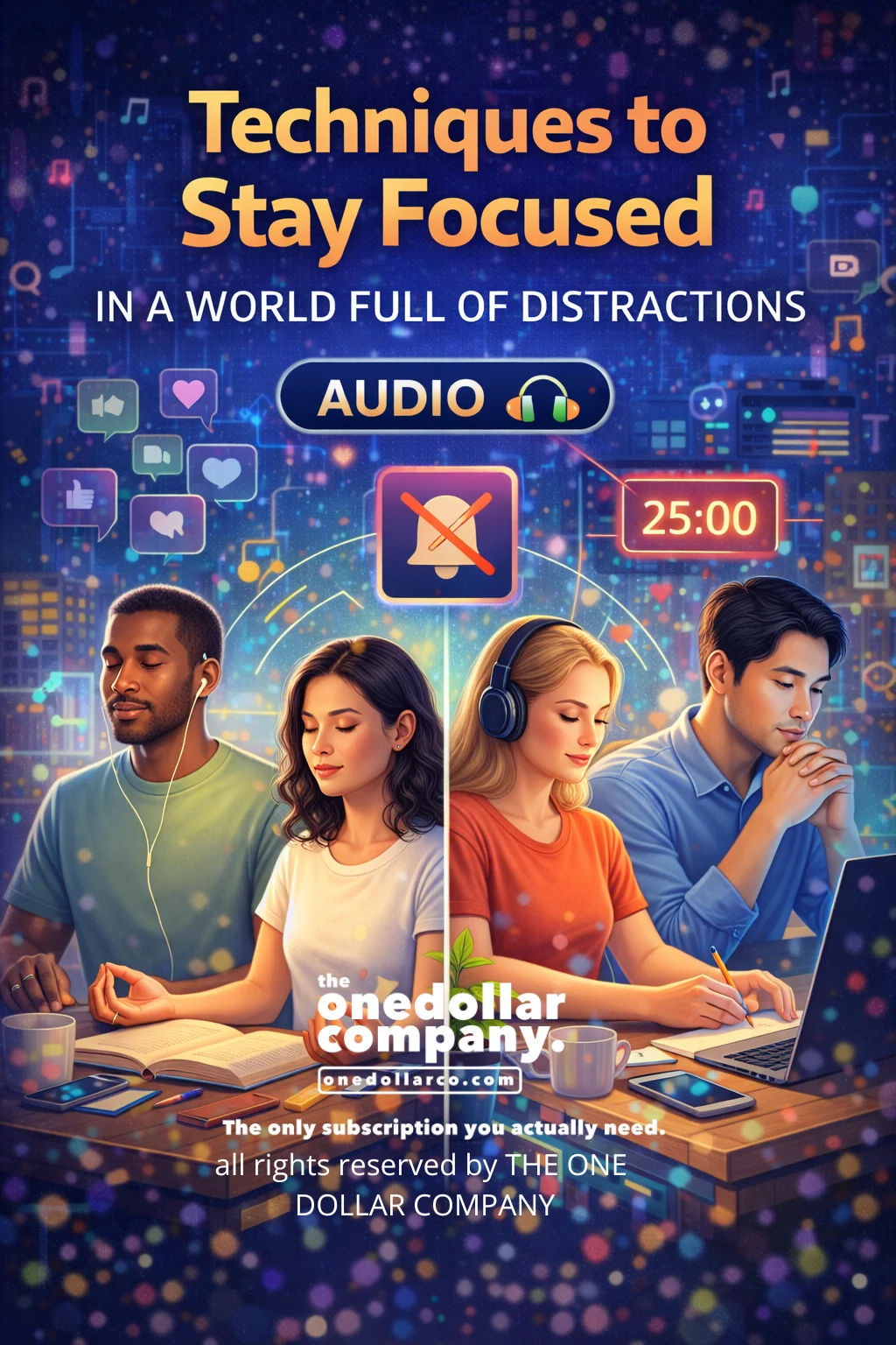 techniques to stay focused in a world full of distractions