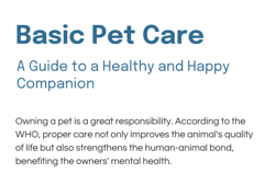 Basic Pet Care