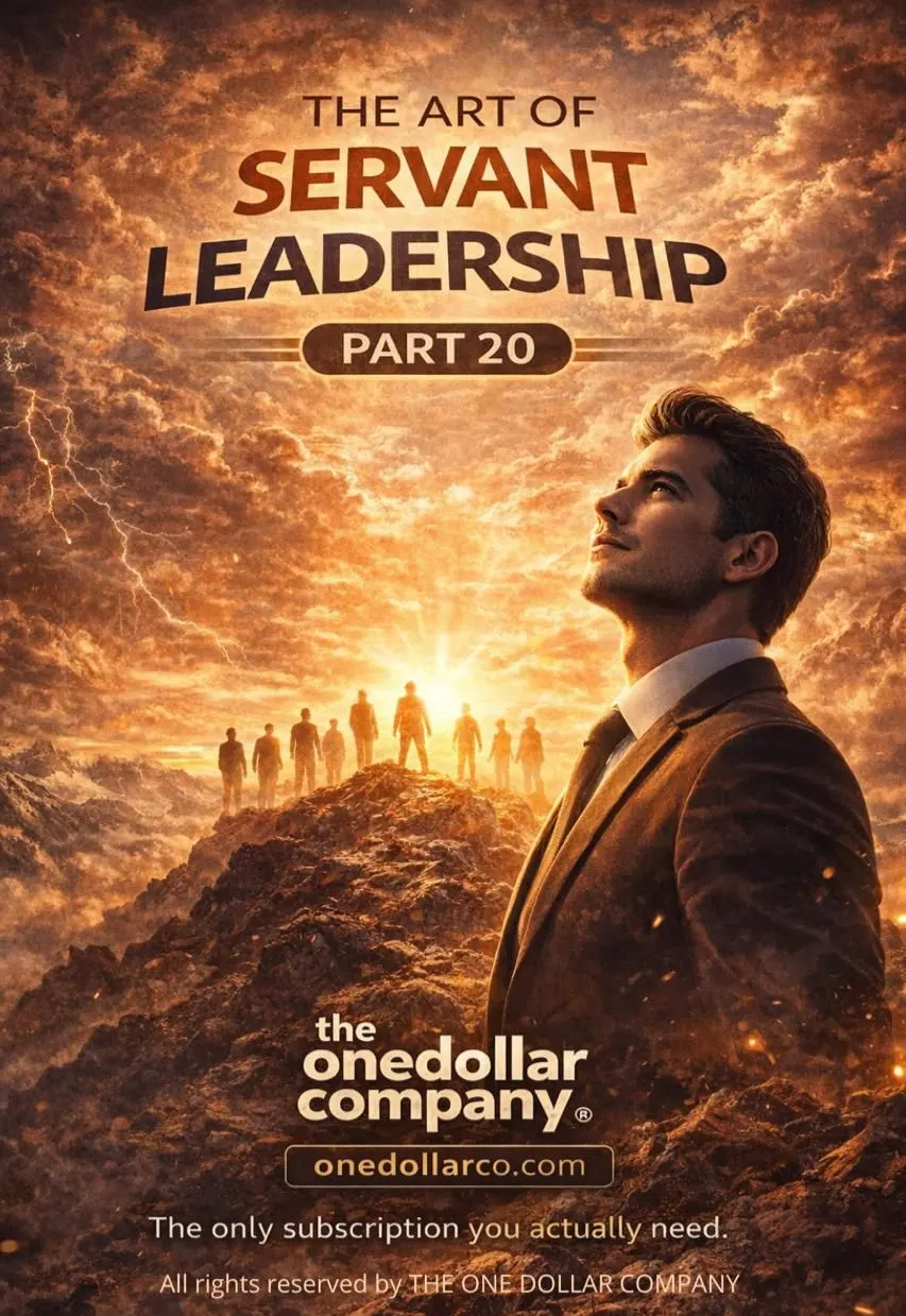 The Art of Servant Leadership – Part 20