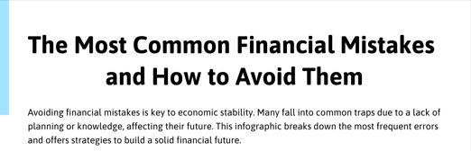 The Most Common Financial Mistakes and How to Avoid Them