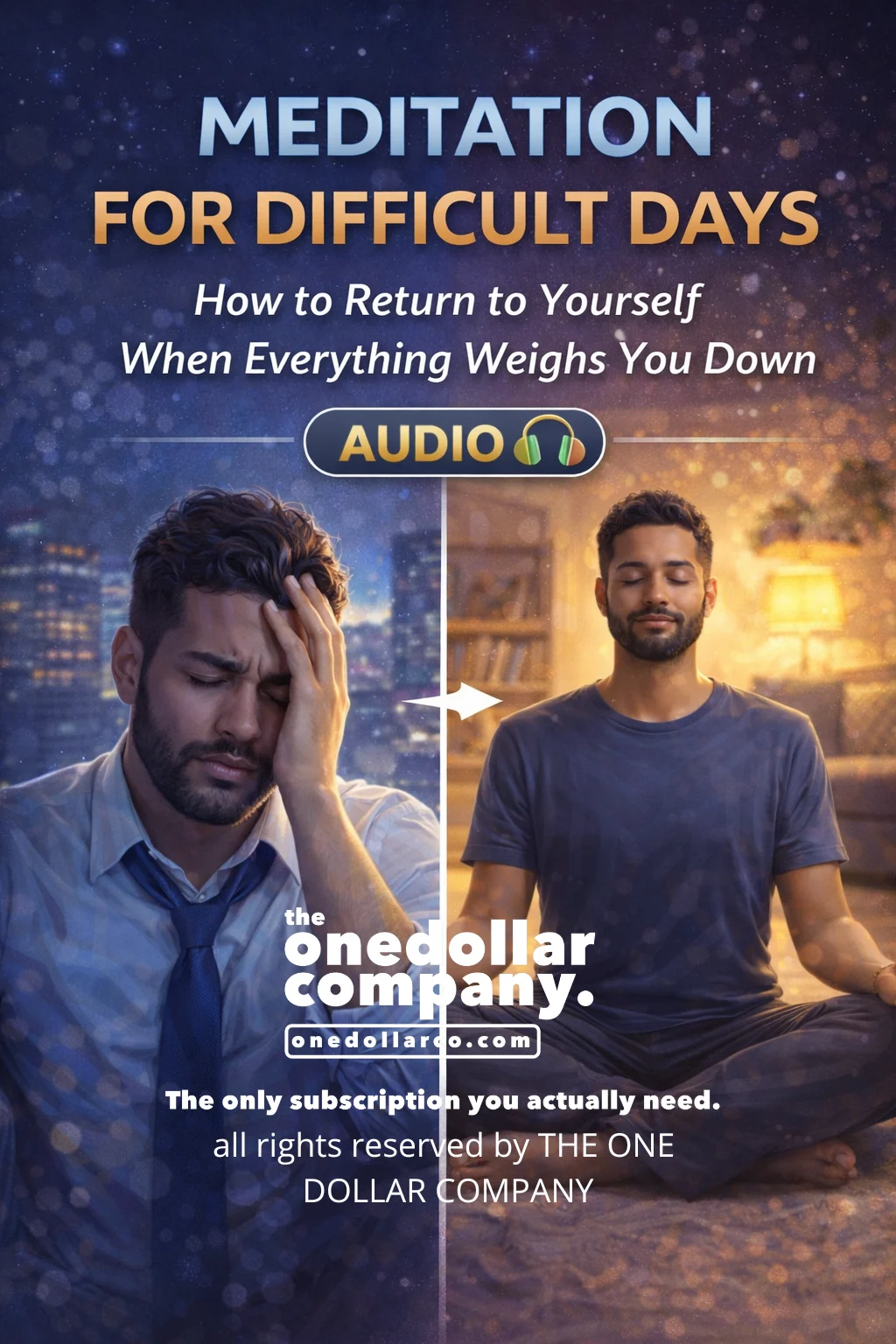 Meditation for difficult days how to return to yourself when everything weighs you down