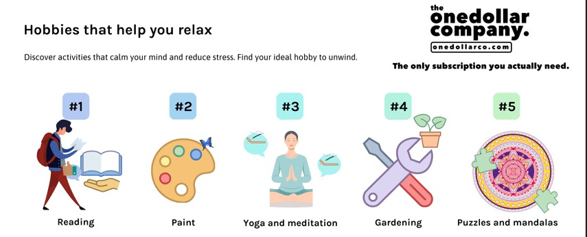 Hobbies that help you relax