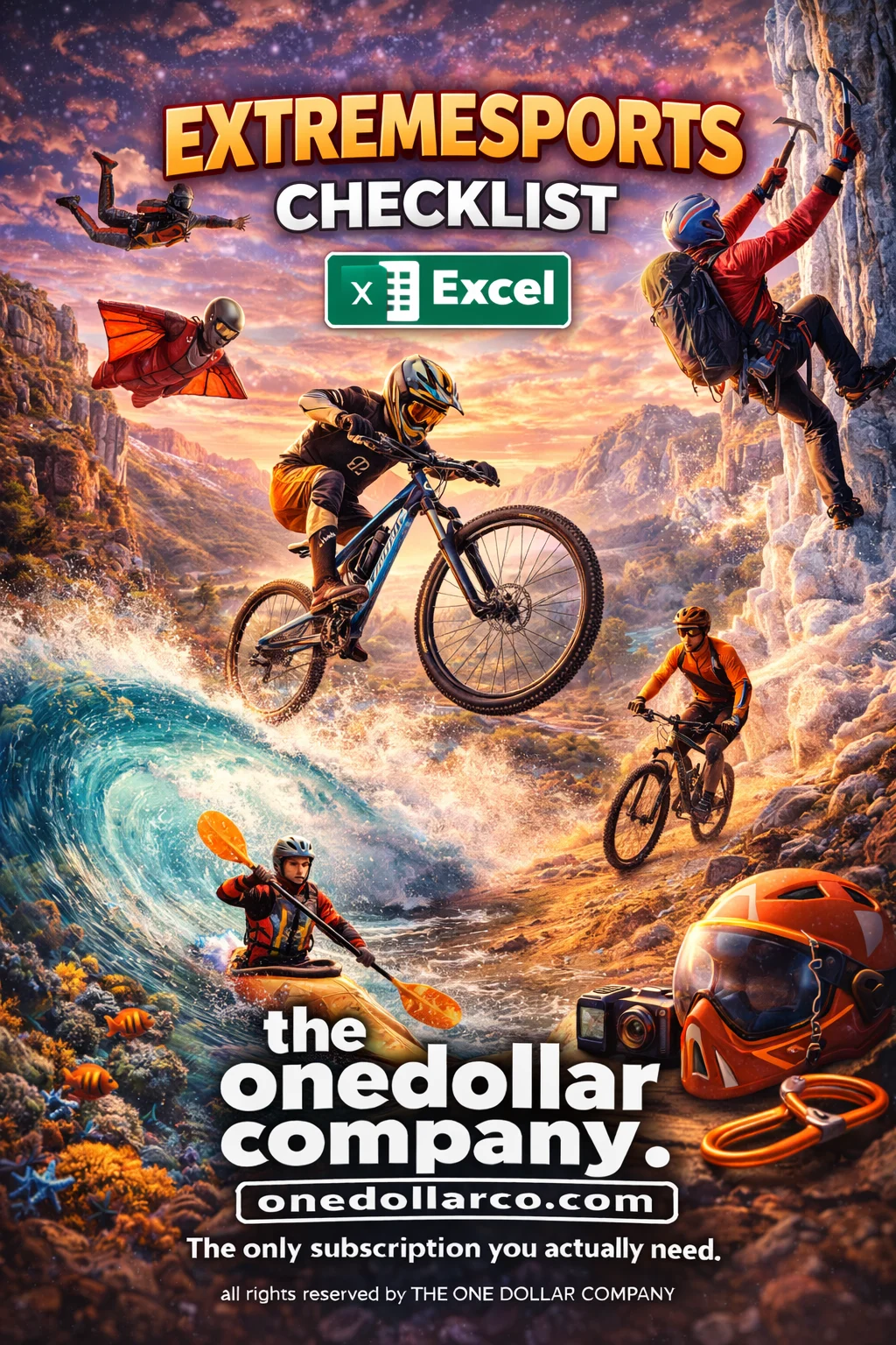 Extreme sports checklist