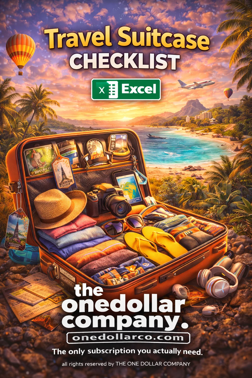 travel suitcase checklist