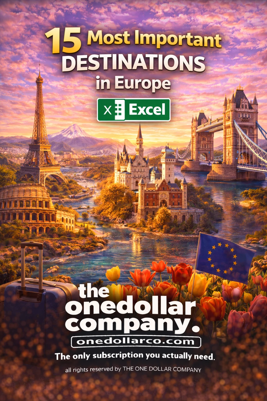 15 most important destinations in Europe