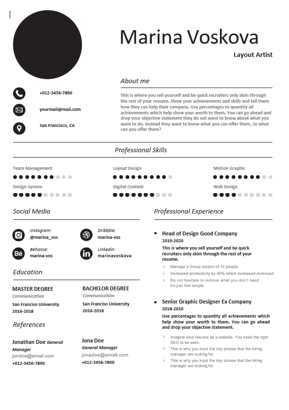 Professional CV Resume-9