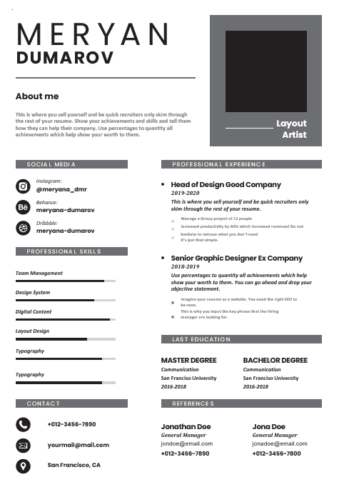 Professional CV Resume 10
