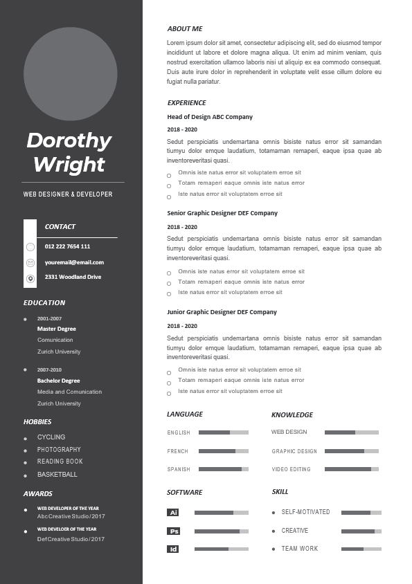 Professional CV Resume-23