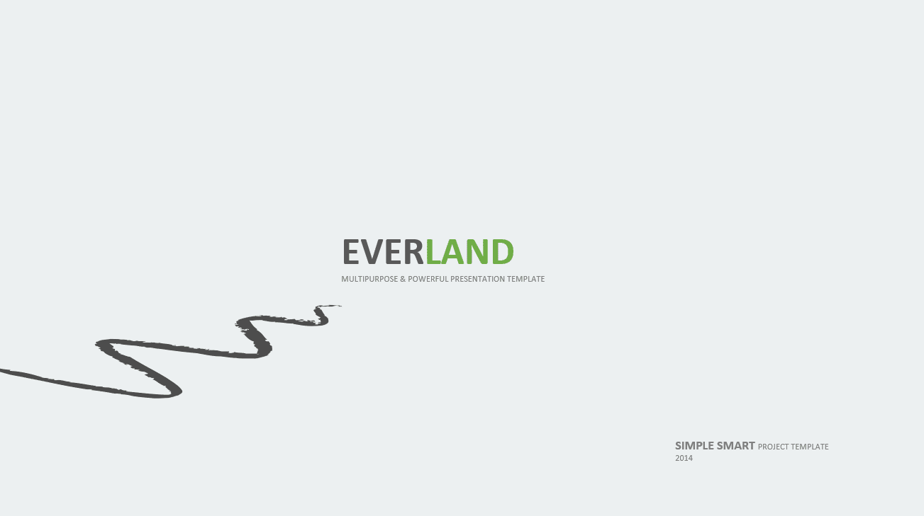 Animated PPTX Everland - Business Template (Single Green)