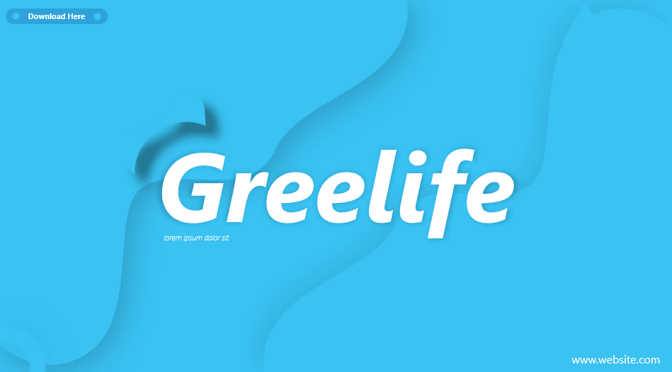 Greelife - Powerpoint Template Blue