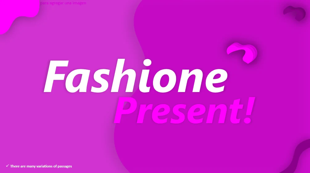 Fashione - Powerpoint Template Purple