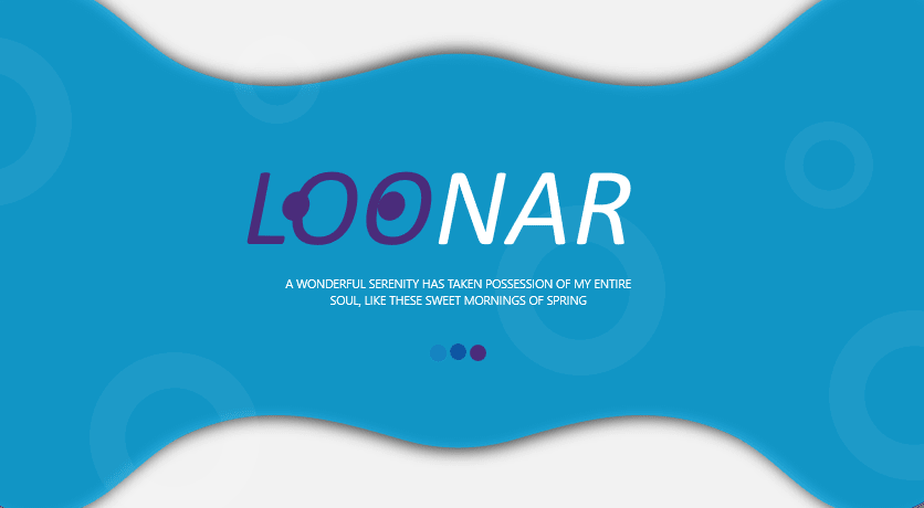 Loonar - Powerpoint Template Blue Purple