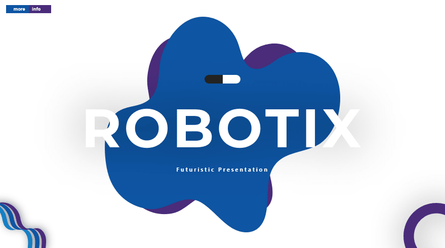 Robotix  - Powerpoint Template Blue Purple