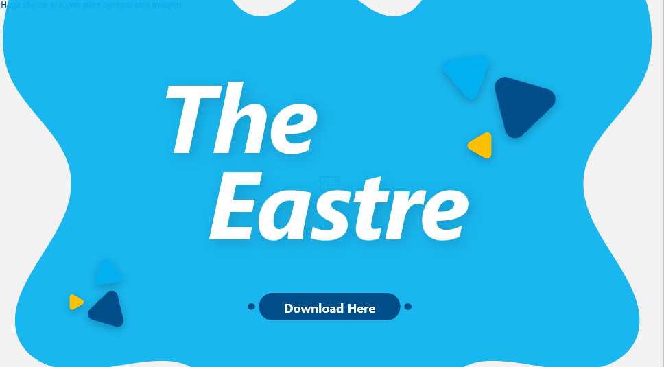 The Eastre - Powerpoint Template Yellow Blue