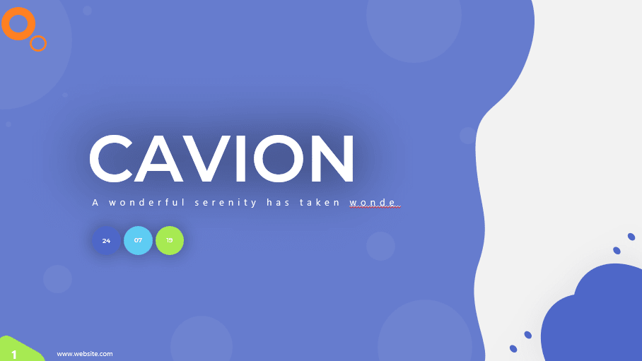 Cavion - Powerpoint Template Full Color