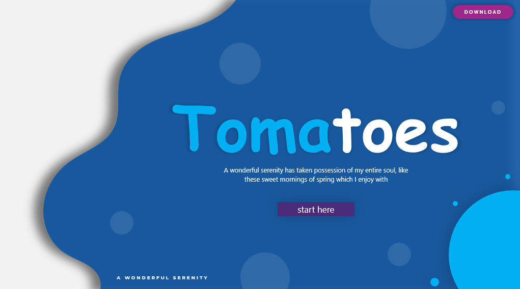 Tomatoes - Powerpoint Template Blue Purple