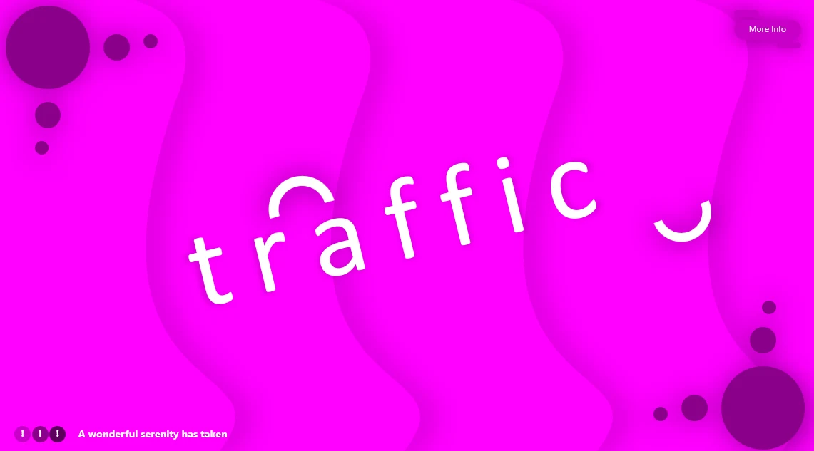 Traffic - Powerpoint Template Purple