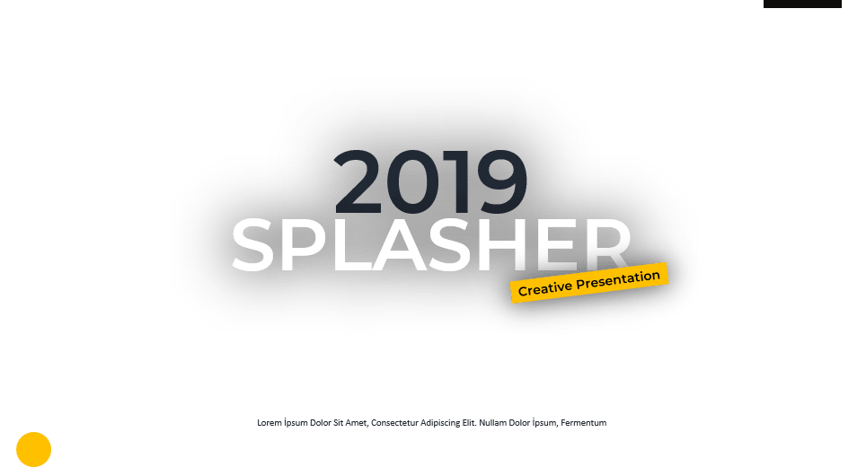 Splasher - Powerpoint Template Yellow