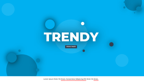 Trendy - Powerpoint Template Blue