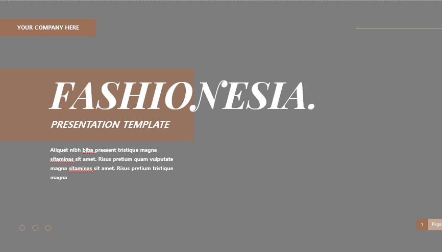 Aesthetic Fashion – PowerPoint Template