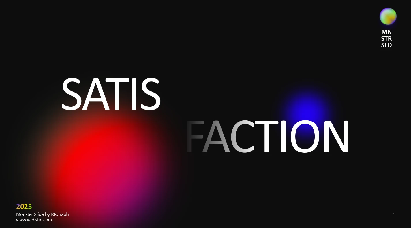 Monster Slide - Animated Text Section