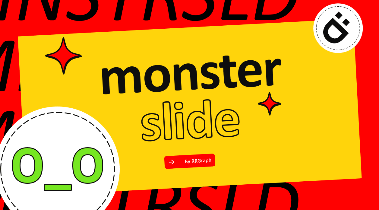 Monster Slide V3 - Pop Retro