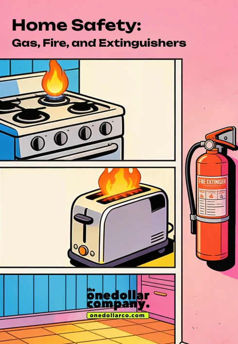 Home Safety Gas Fire and Extinguishers