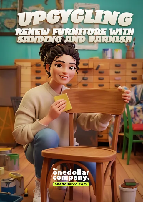 Upcycling Renew Furniture with Sanding and Varnish