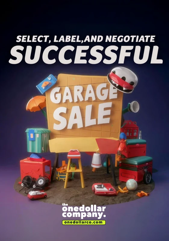 Successful Garage Sale Select Label and Negotiate