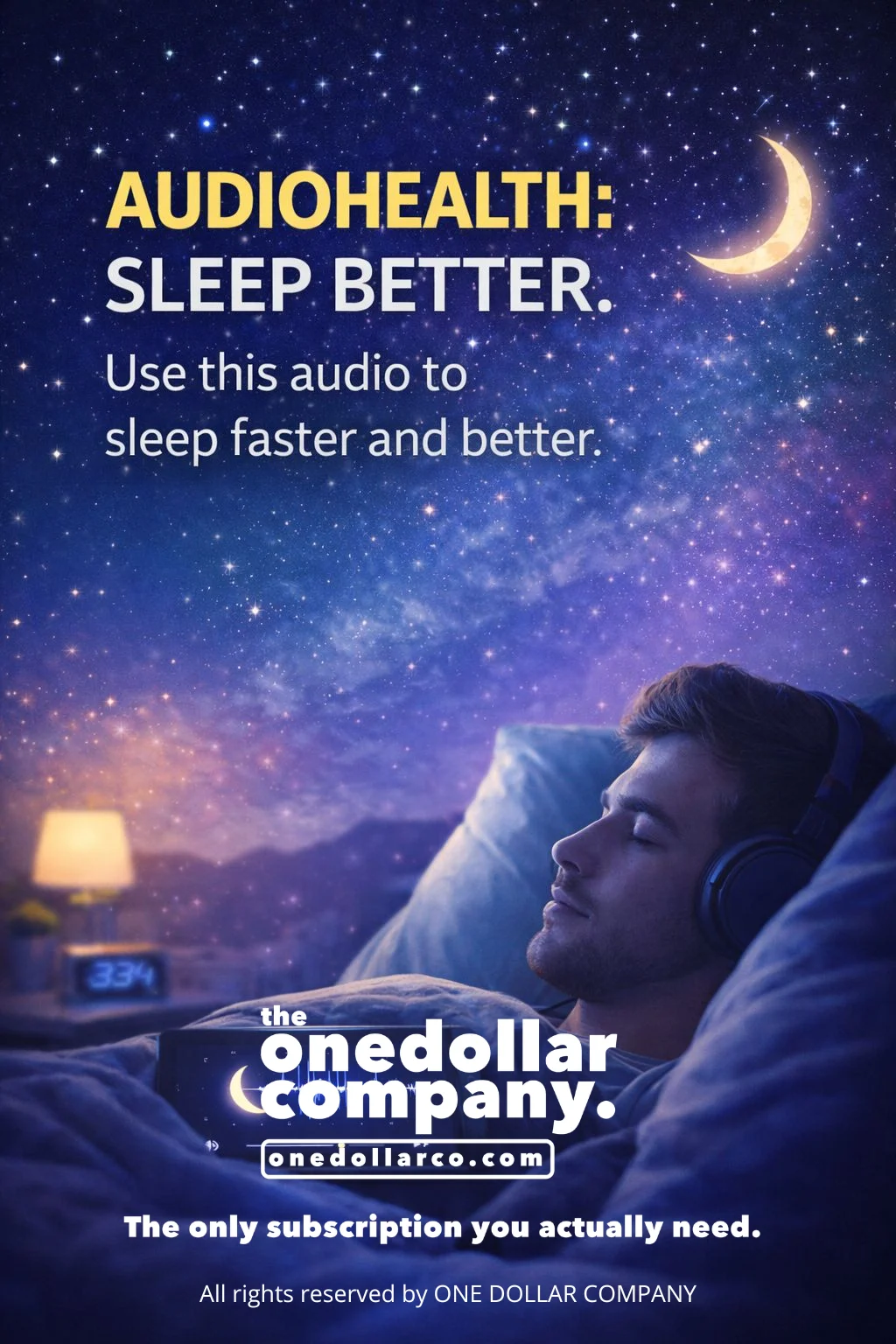 AUDIOHEALTH: Sleep Better. Use This Audio to Sleep Faster and Better
