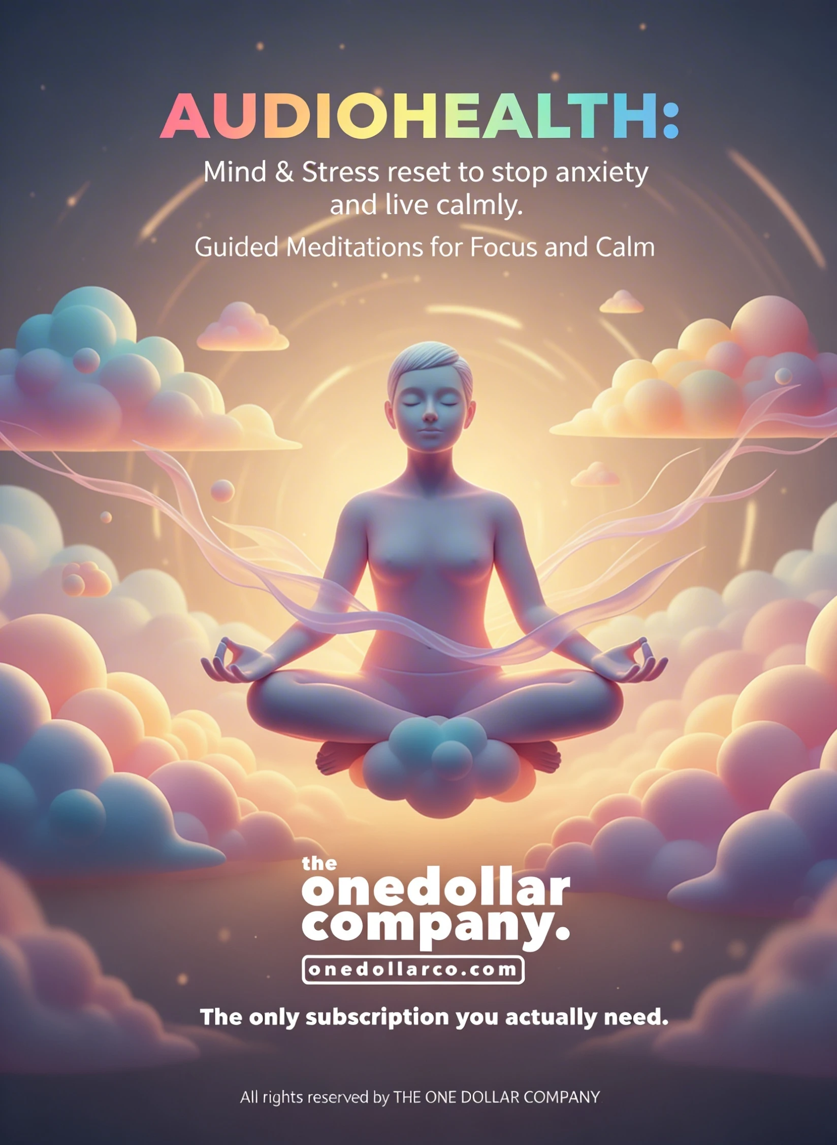 AUDIOHEALTH: Mind & Stress Reset to Stop Anxiety and Live Calmly