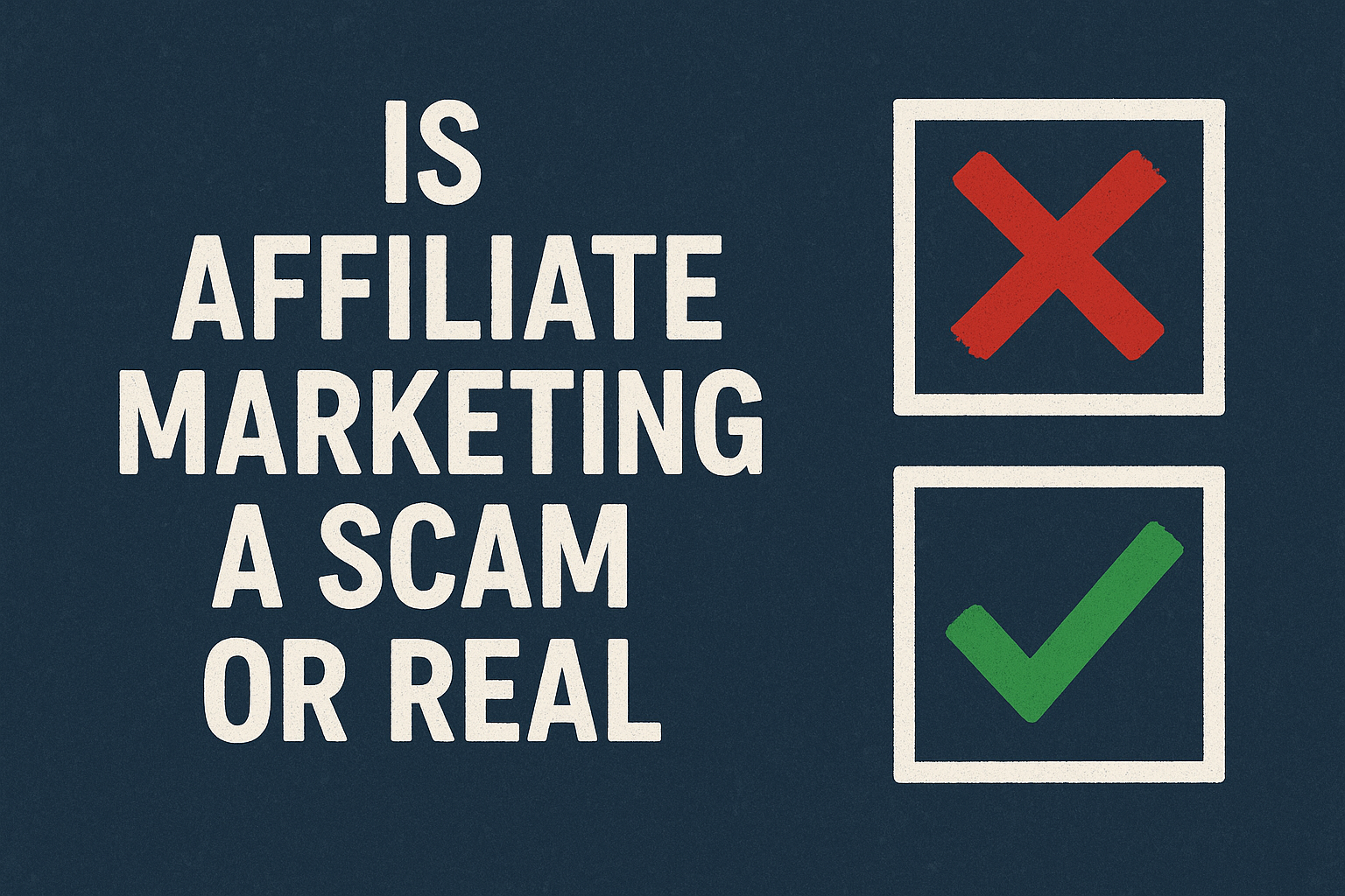 Is Affiliate Marketing a Scam or Real