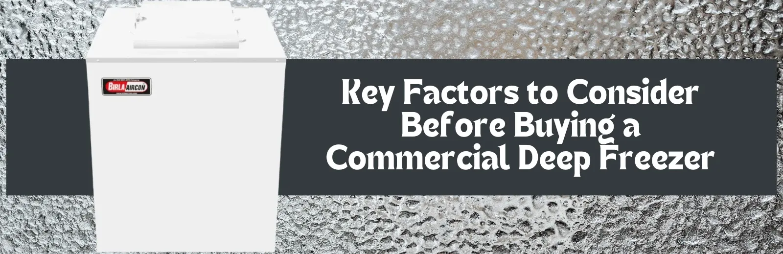 Key Factors Before Buying a Commercial Deep Freezer
