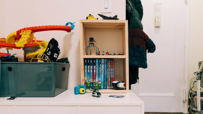 We built a bookcase